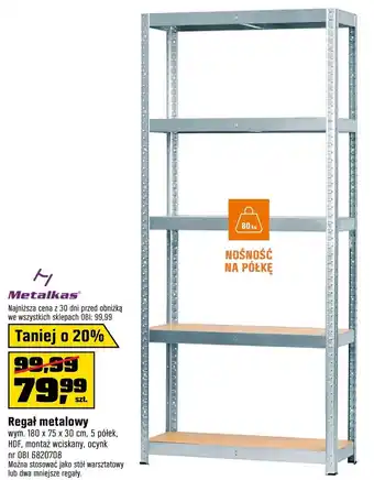 OBI Regał Metalkas oferta