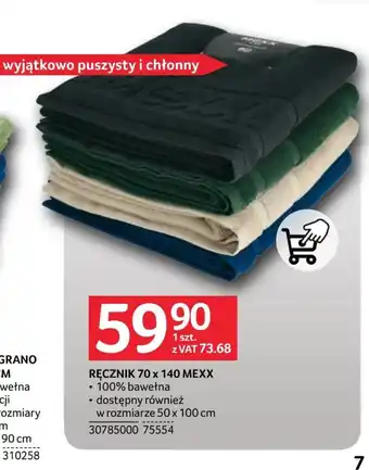 Selgros Ręcznik Mexx oferta