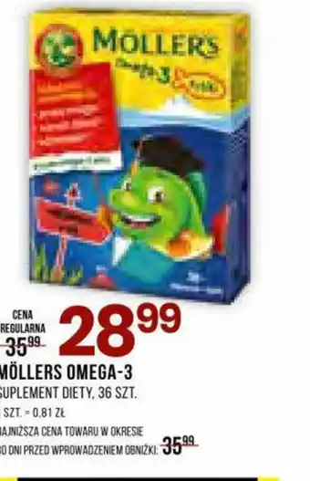 Drogerie Natura MÖLLERS OMEGA-3 SUPLEMENT DIETY, 36 SZT. oferta