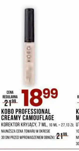 Drogerie Natura KOBO PROFESSIONAL CREAMY CAMOUFLAGE KOREKTOR KRYJĄCY, 7 ML oferta