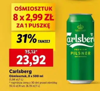Lidl Carlsberg 8 x 500 ml oferta