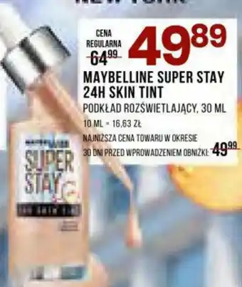 Drogerie Natura MAYBELLINE SUPER STAY 24H SKIN TINT PODKŁAD ROZŚWIETLAJĄCY, 30 ML oferta