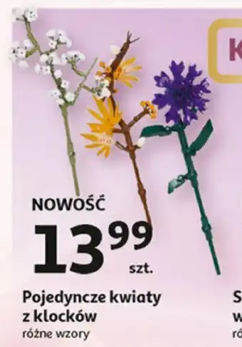 Auchan Pojedyncze kwiaty z klocków oferta