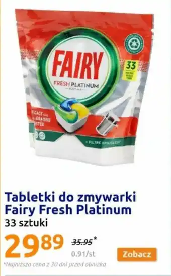 Tabletki do zmywarki Fairy Fresh Platinum 33szt.