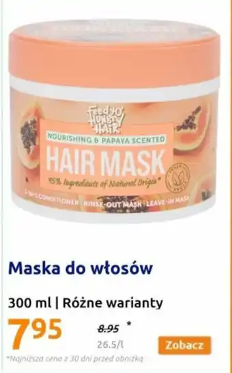 Action Maska do włosów 300ml oferta