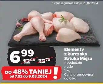 Netto Elementy z kurczaka Sztuka Mięsa 1kg oferta