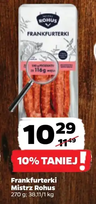 Netto Frankfurterki Mistrz Rohus 270 g oferta
