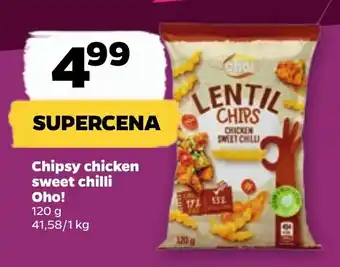 Netto Chipsy chicken sweet chilli Oho! 120g oferta