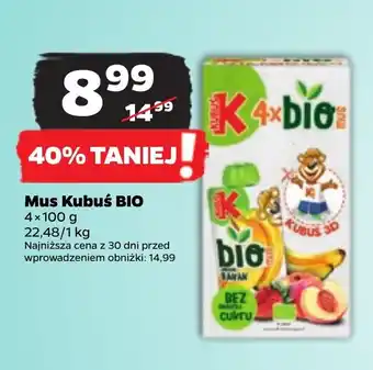 Netto Mus Kubuś BIO 4x100g oferta