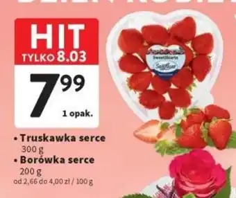 Intermarche Truskawka serce 300 g/Borówka serce 200g oferta