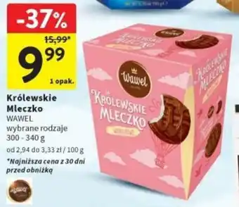 Intermarche Królewskie Mleczko WAWEL 300-340g oferta