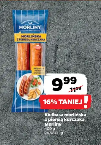 Netto Kiełbasa morlińska z piersi kurczaka oferta