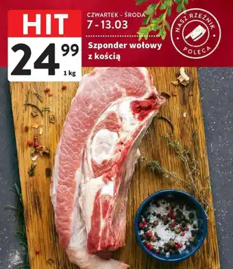 Intermarche Szponder wołowy z kością 1 kg oferta