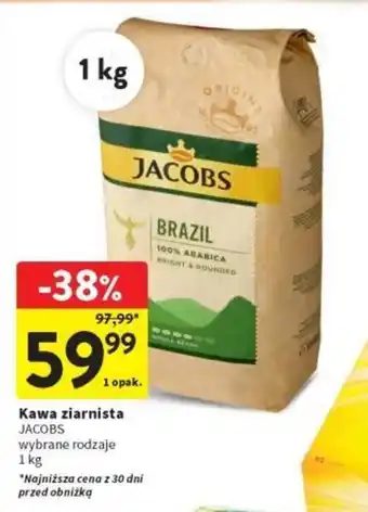 Intermarche Kawa ziarnista JACOBS 1 kg oferta