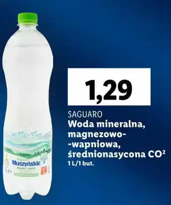 Lidl SAGUARO Woda mineralna oferta