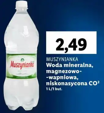 Lidl MUSZYNIANKA Woda mineralna, magnezowo--wapniowa oferta