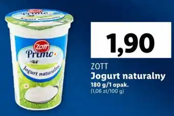 Lidl ZOTT Jogurt naturalny 180 g oferta