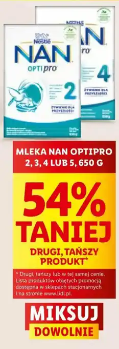 Lidl Nestle MLEKA NAN OPTIPRO oferta