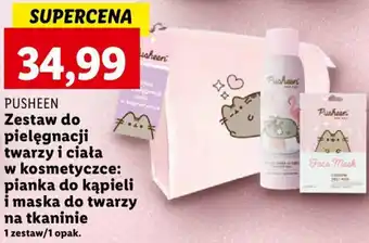 Lidl PUSHEEN Zestaw do pielęgnacji twarzy i ciała w kosmetyczce: pianka do kąpieli oferta