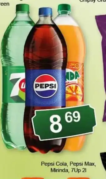 Eden Pepsi Cola, Pepsi Max, Mirinda, 7Up 2L oferta