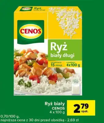 Carrefour Express Ryż biały CENOS 4x100g oferta