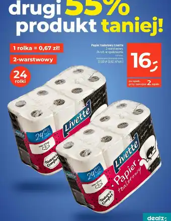Dealz Papier toaletowy Livette oferta