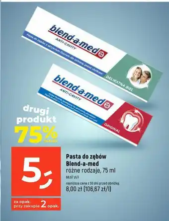 Dealz Pasta do zębów Blend-a-med 75 ml oferta