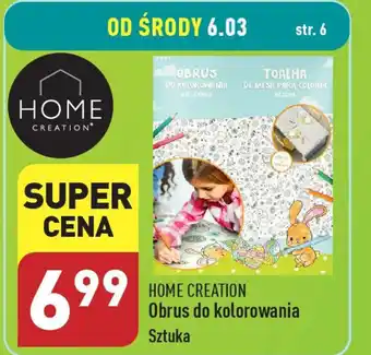 ALDI Obrus do kolorowania Sztuka oferta