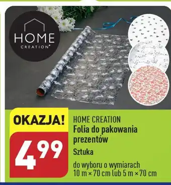 ALDI Folia do pakowania prezentów Sztuka oferta