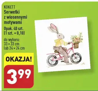 ALDI Serwetki z wiosennymi motywami Opak. 40 szt. oferta