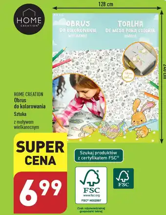 ALDI Obrus do kolorowania Sztuka oferta