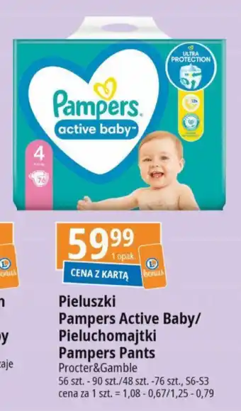 E.Leclerc Pieluszki Pampers Active Baby/ Pieluchomajtki Pampers Pants oferta