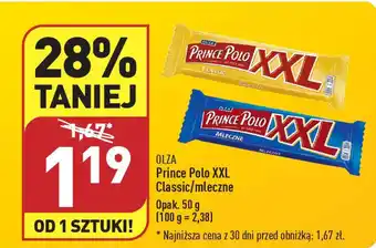 ALDI Prince Polo XXL Classic/mleczne 50 g oferta