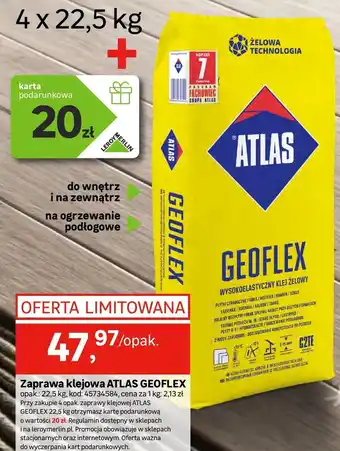 Leroy Merlin Zaprawa klejowa Atlas oferta