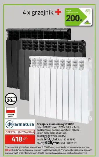 Grzejnik kfa armatura