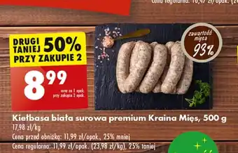 Biedronka Kiełbasa biała Kraina Mięs oferta