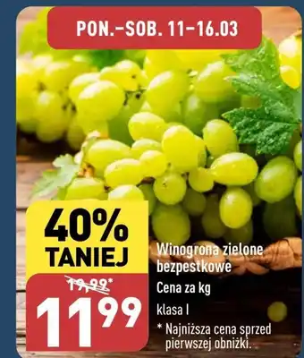 ALDI Winogrona oferta