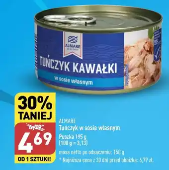 ALDI Tuńczyk w sosie własnym Almare oferta