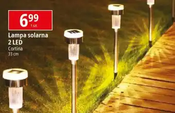 E.Leclerc Lampa solarna 2 LED Cortina 33 cm oferta