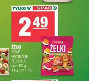 Spar SPAR ŻELKI 90g oferta