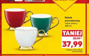 Kaufland Kubek porcelanowy różne kolory, 400 ml oferta