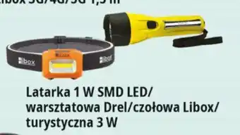 E.Leclerc Latarka 1 W SMD LED / warsztatowa Drel / czołowa Libox / turystyczna 3 W oferta