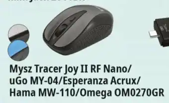 Mysz Tracer Joy II RF Nano / uGo MY-04 / Esperanza Acrux / Hama MW-110 / Omega OM0270GR