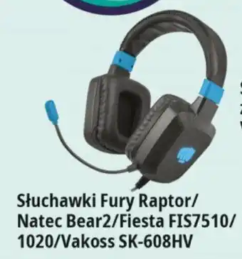 Słuchawki Fury Raptor / Natec Bear2 / Fiesta FIS7510 / 1020/Vakoss SK-608HV