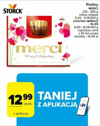 Carrefour Market Praliny MERCI 210-250 g oferta