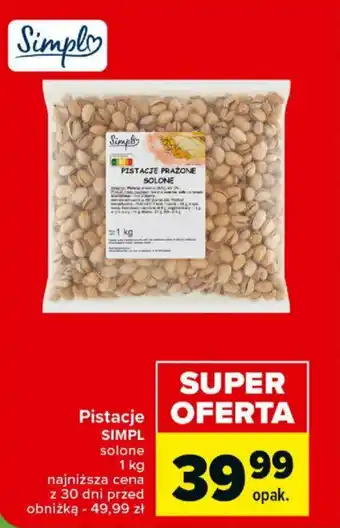 Carrefour Market SIMPL Pistacje 1kg oferta