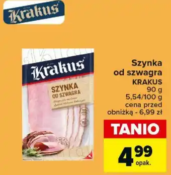 Carrefour Market Szynka od szwagra KRAKUS 90 g oferta