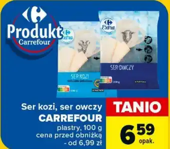 Carrefour Market Ser kozi, ser owczy CARREFOUR 100g oferta
