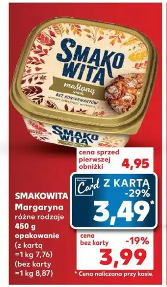 Kaufland SMAKOWITA Margaryna 450 g oferta