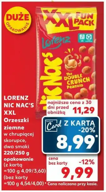 Kaufland LORENZ NIC NAC'S XXL Orzeszki ziemne 220/250 g oferta